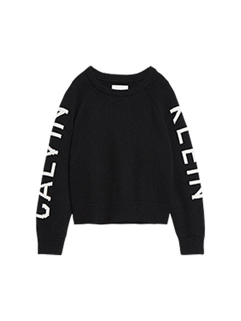 CALVIN KLEIN | Strickpullover "Raglan" | schwarz