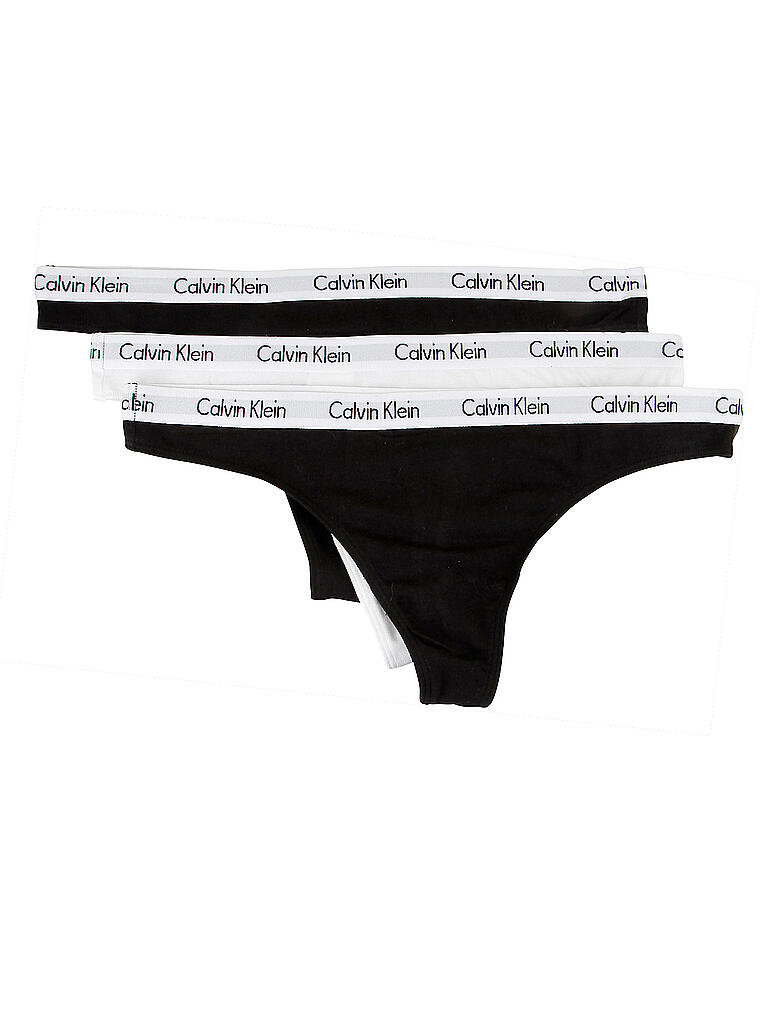 CALVIN KLEIN String 3er Pkg. schwarz