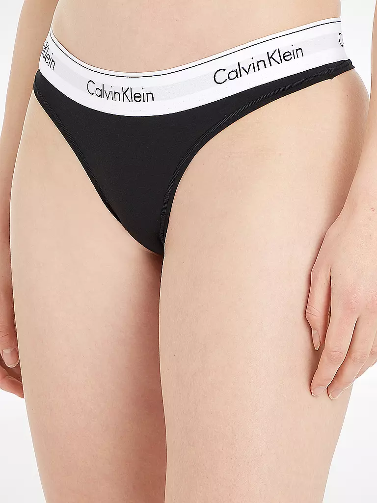 CALVIN KLEIN | String MODERN COTTON black | schwarz