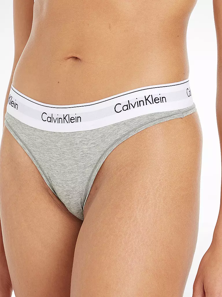 CALVIN KLEIN | String MODERN COTTON grey heather | rosa