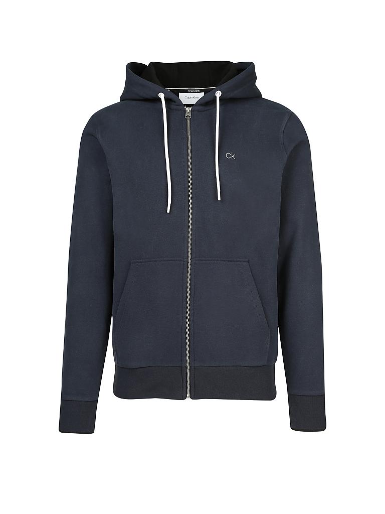 CALVIN KLEIN | Sweat-Jacke "Carbon Brush" | blau