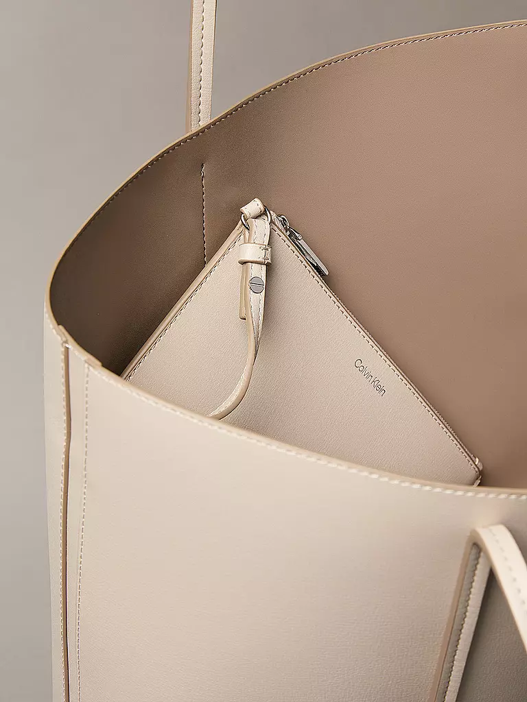 CALVIN KLEIN | Tasche - Tote Bag FOIL | creme