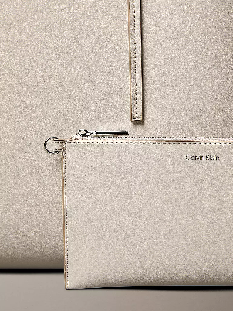 CALVIN KLEIN | Tasche - Tote Bag FOIL | creme