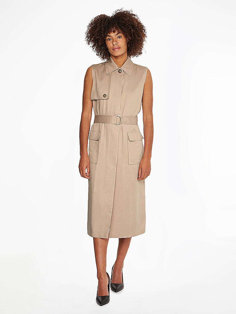 CALVIN KLEIN | Trenchcoat - Utility Weste | beige