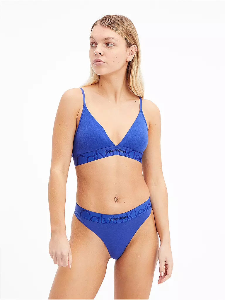 CALVIN KLEIN Triangel BH blue blau