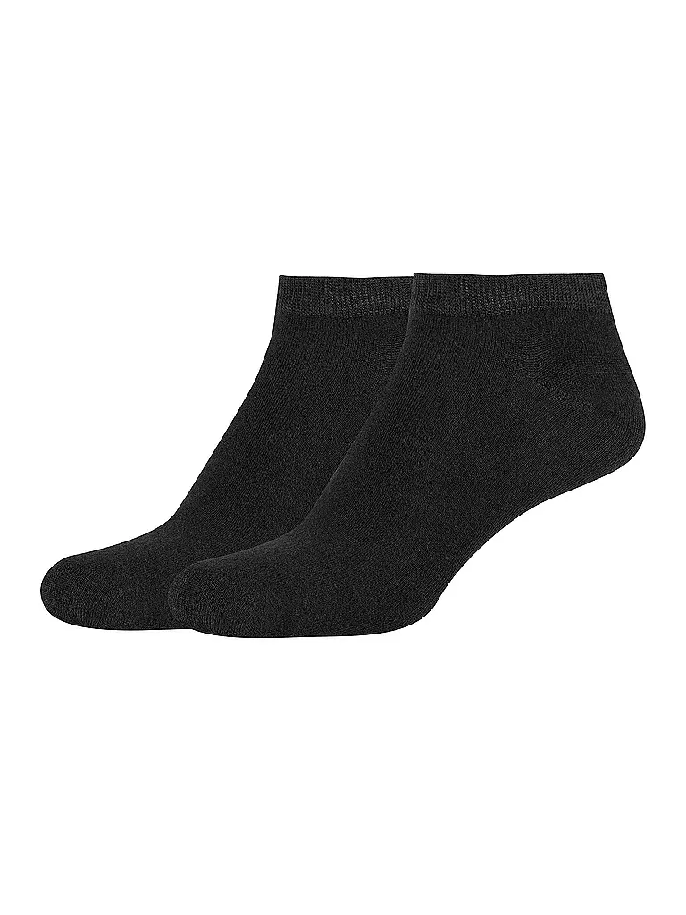 CAMANO Sneakersocken Pkg Silky black schwarz 2er