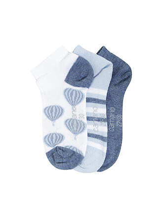 CAMANO | Mädchen Sneakersocken 3er Pkg ice blue