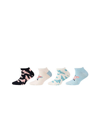 CAMANO | Mädchen Sneaker Socken 4er Pkg. angel falls