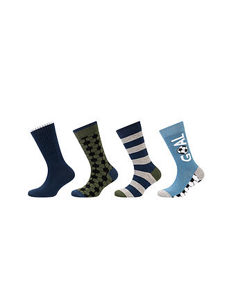 CAMANO | Jungen Socken 4er Pkkg broze green