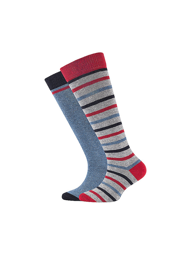CAMANO Kinder Kniestrümpfe 4er Pkg grau | 31-34