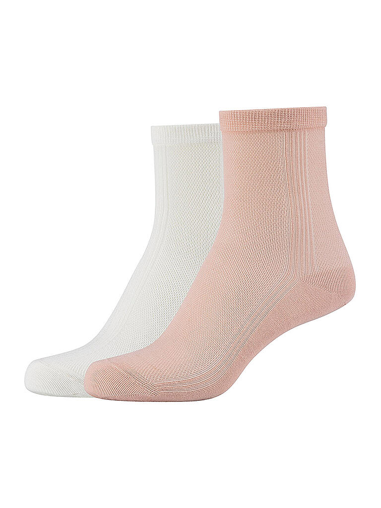CAMANO | Damen Socken 2er Pkg Cotton Fine Bio Offwhite | creme