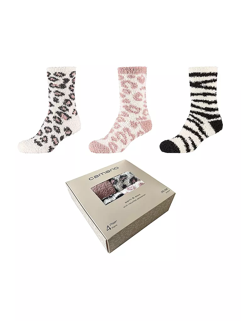 CAMANO | Damen-Socken Geschenkbox 3er Pkg dusty rose | rosa