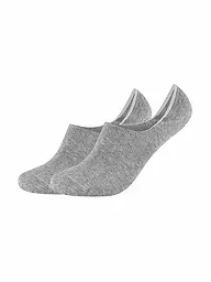 CAMANO | Füsslinge 2er Pkg COMFORT INVISIBLE light grey melange | hellgrau
