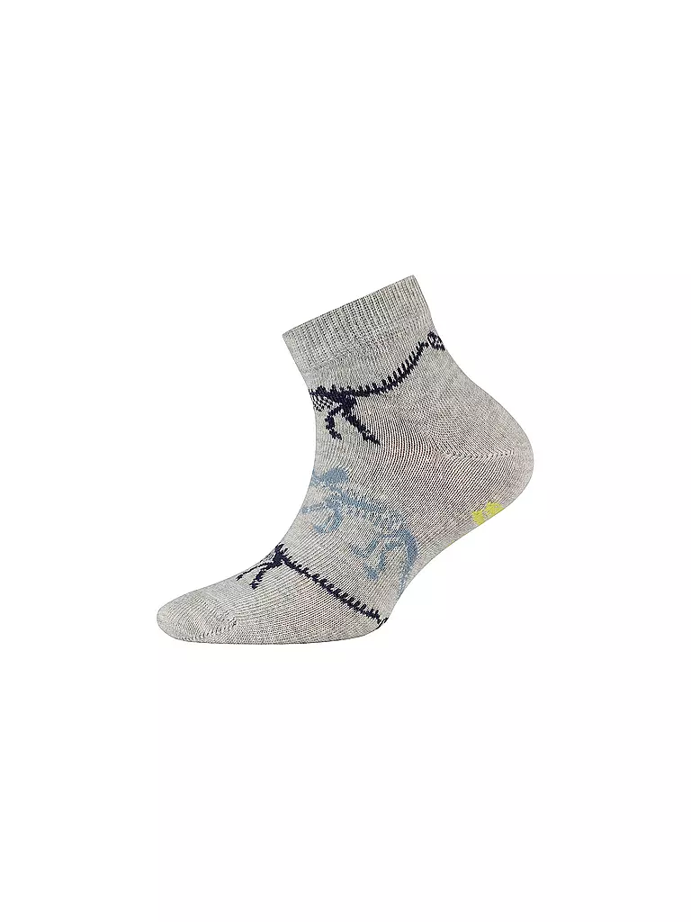CAMANO | Jungen Sneaker Socken 4er Pkg. blue | grau