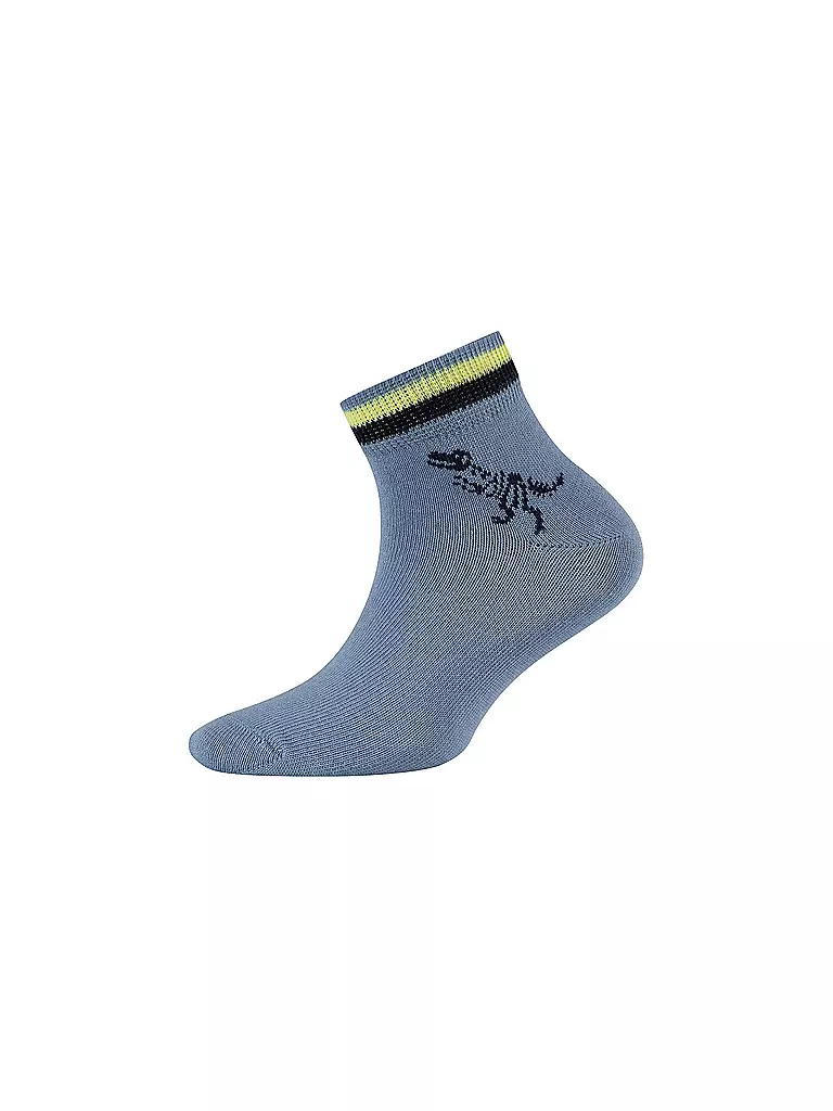 CAMANO | Jungen Sneaker Socken 4er Pkg. blue | grau