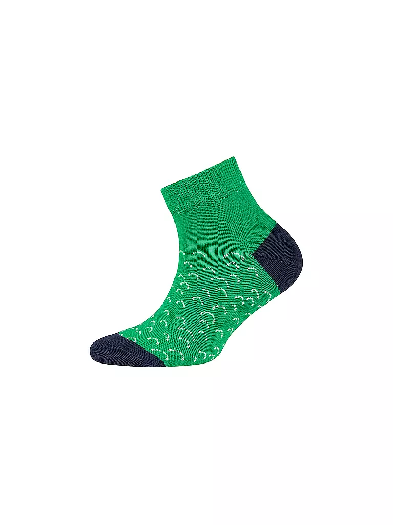 CAMANO | Jungen Sneaker Socken 4er Pkg. fog melange | blau