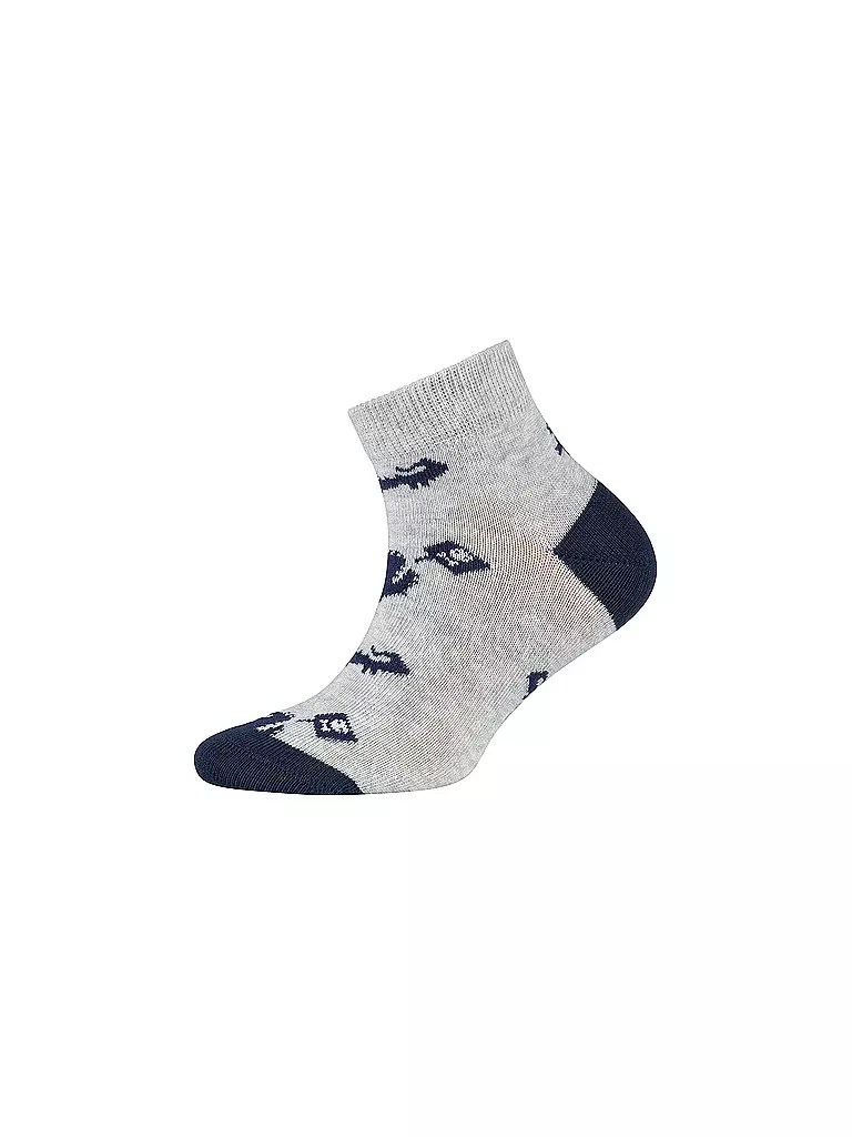 CAMANO | Jungen Sneaker Socken 4er Pkg. fog melange | blau