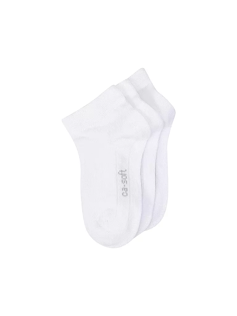 CAMANO | Jungen Sneakersocken 3er Pkg white  | weiss