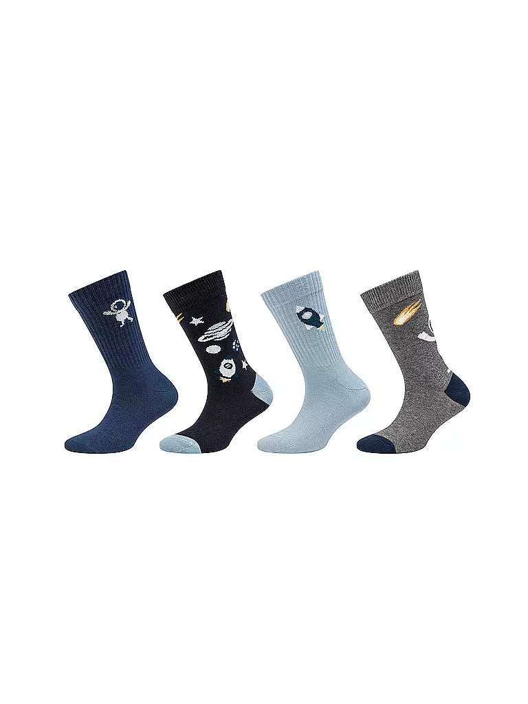 CAMANO | Jungen Socken 4er Pkkg dark grey | grau