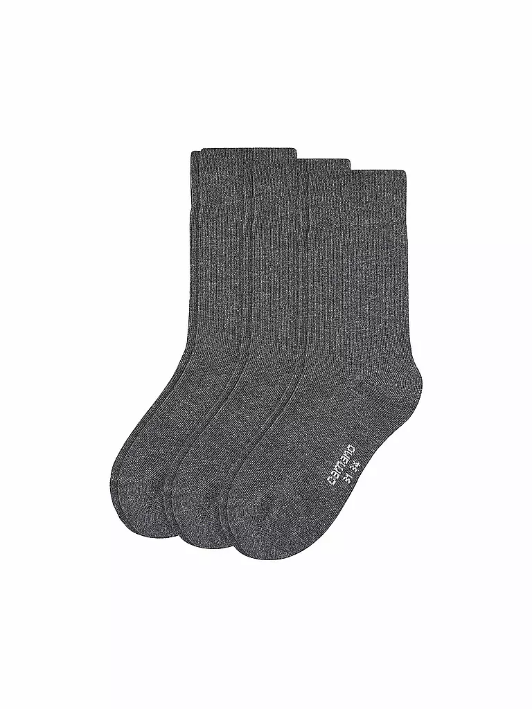 CAMANO | Jungen-Socken 3er Pkg. anthrazit | grau