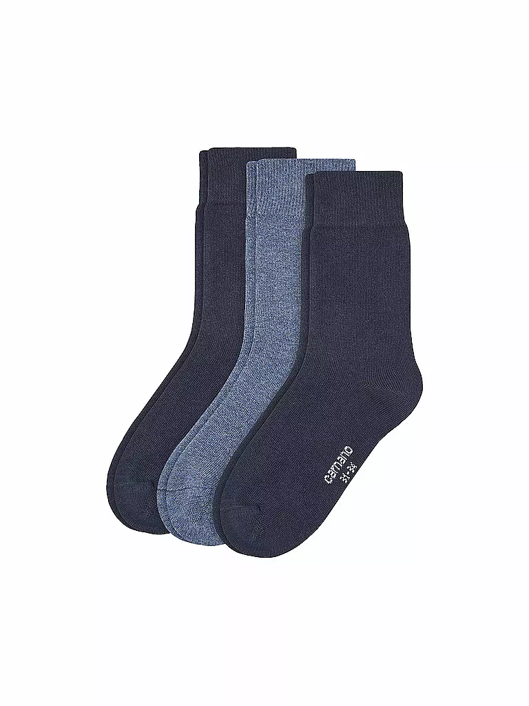 CAMANO | Jungen-Socken 3er Pkg. navy jeans | blau