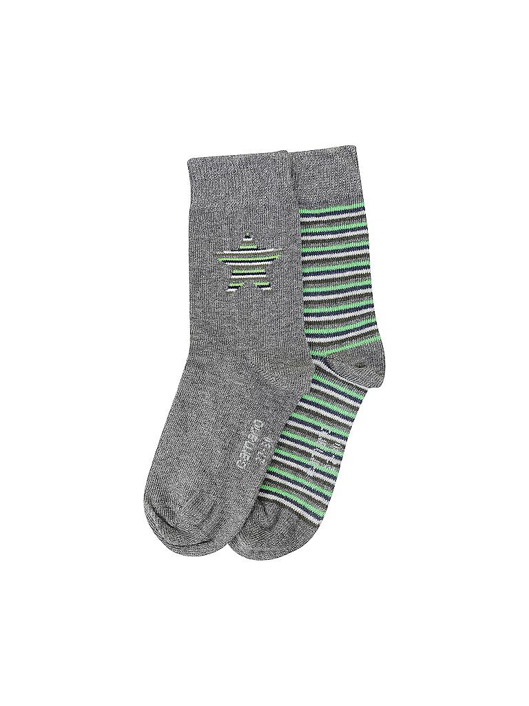 CAMANO | Kinder Socken 2er Pkg dark grey melan | grau
