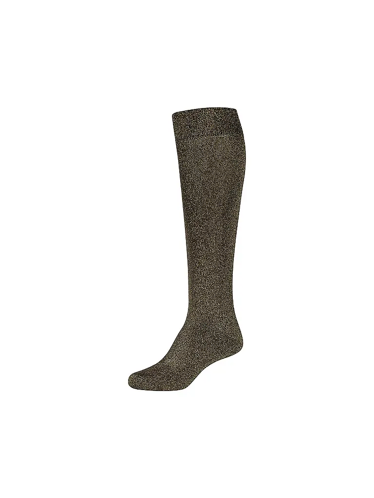 CAMANO | Kniestrümpfe black gold | schwarz