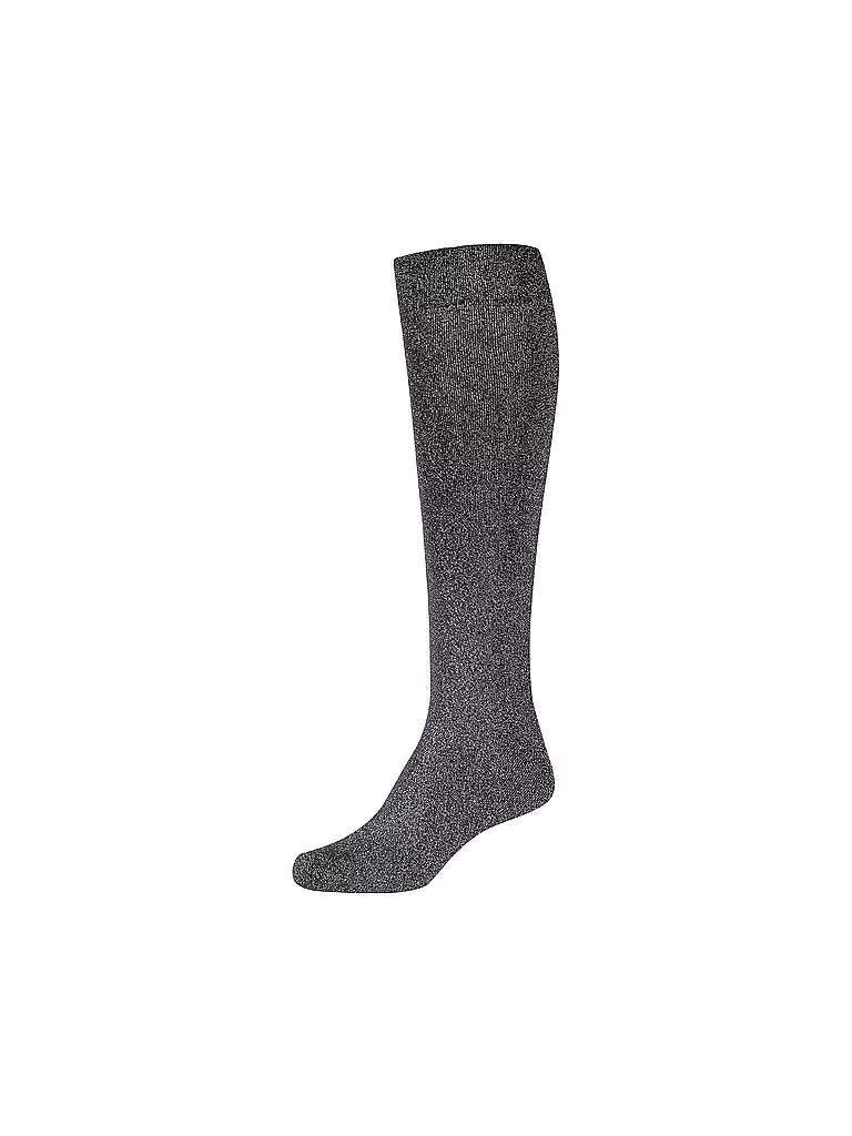 CAMANO | Kniestrümpfe black silver | schwarz