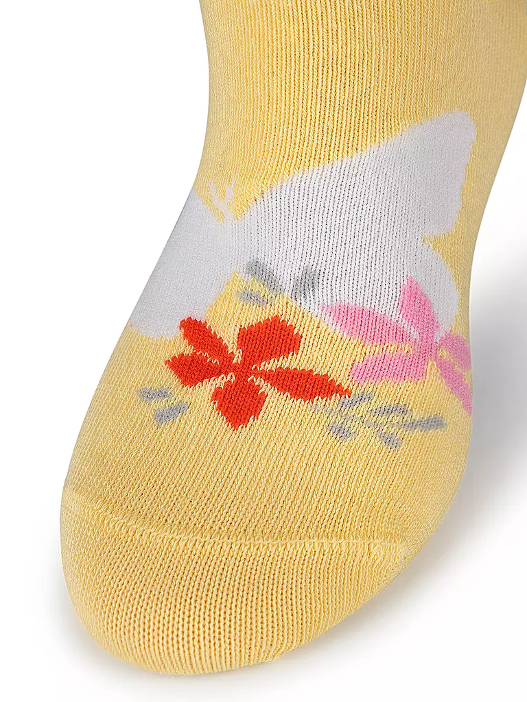 CAMANO | Mädchen Sneaker Socken 4er Pkg popcorn | creme