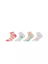 CAMANO | Mädchen Sneaker Socken 4er Pkg popcorn | creme