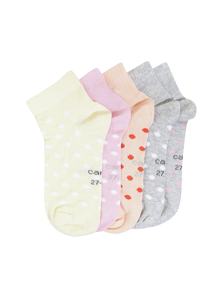 CAMANO | Mädchen Sneakersocken 5er Pkg | rosa