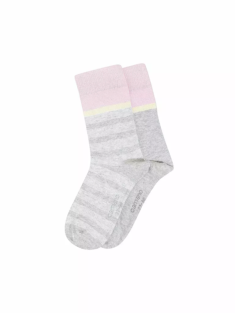 CAMANO | Mädchen Socken 2er Pkg fog melange | grau