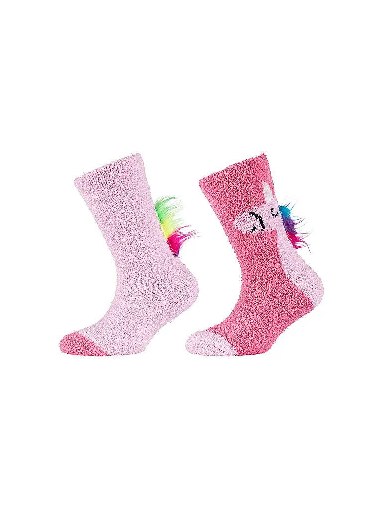 CAMANO | Mädchen Socken 2er Pkg shocking pink | rosa