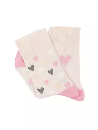 CAMANO | Mädchen Socken 2er Pkg silver peony | beige