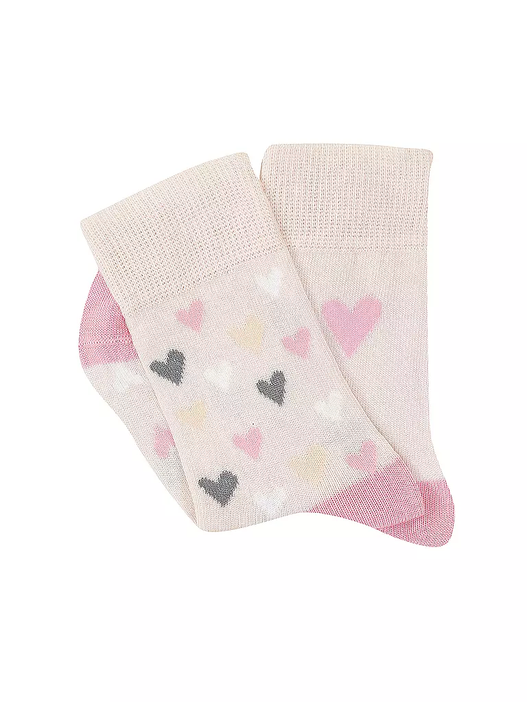 CAMANO | Mädchen Socken 2er Pkg silver peony | beige