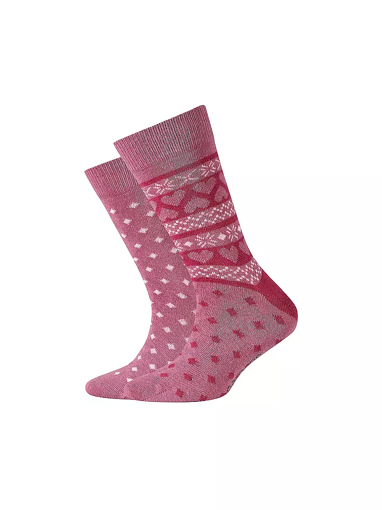 CAMANO | Mädchen Socken 2er Pkg. rose wine  | rosa
