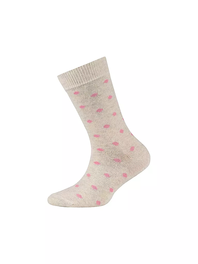 CAMANO | Mädchen Socken 4er Pkg. offwhite melange | beige