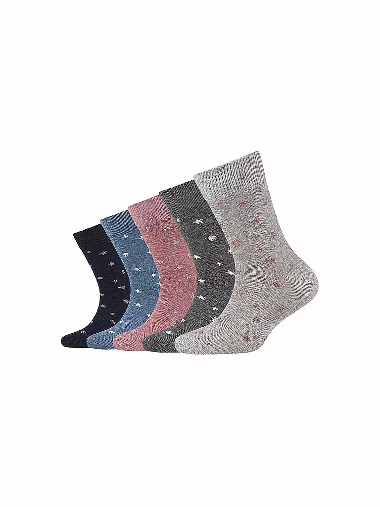 CAMANO | Mädchen Socken 5er Pkg light grey mix | grau