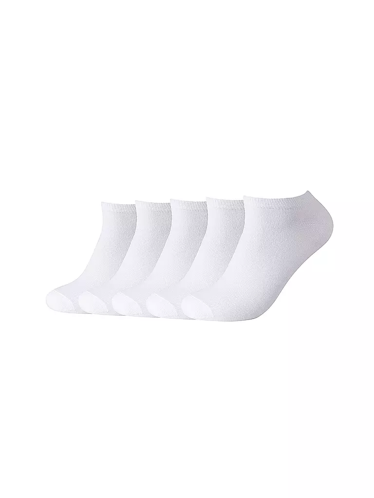 CAMANO | Sneaker Socken 5er Pkg white | weiss