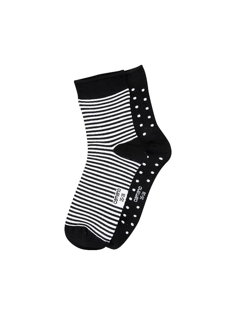CAMANO | Socken 2-er Pkg. | schwarz