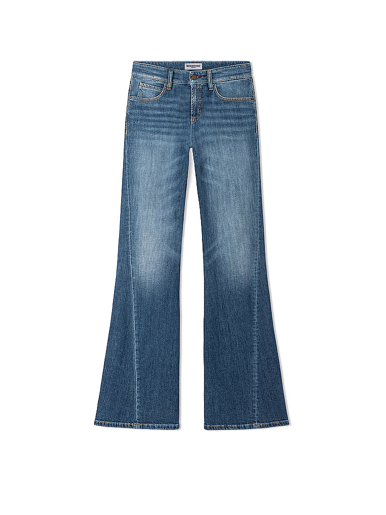 CAMBIO Jeans Flared Fit FABIENNE TWISTED blau | 32/L34