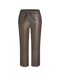 CAMBIO | Culotte in Lederoptik 7/8 Colette | braun
