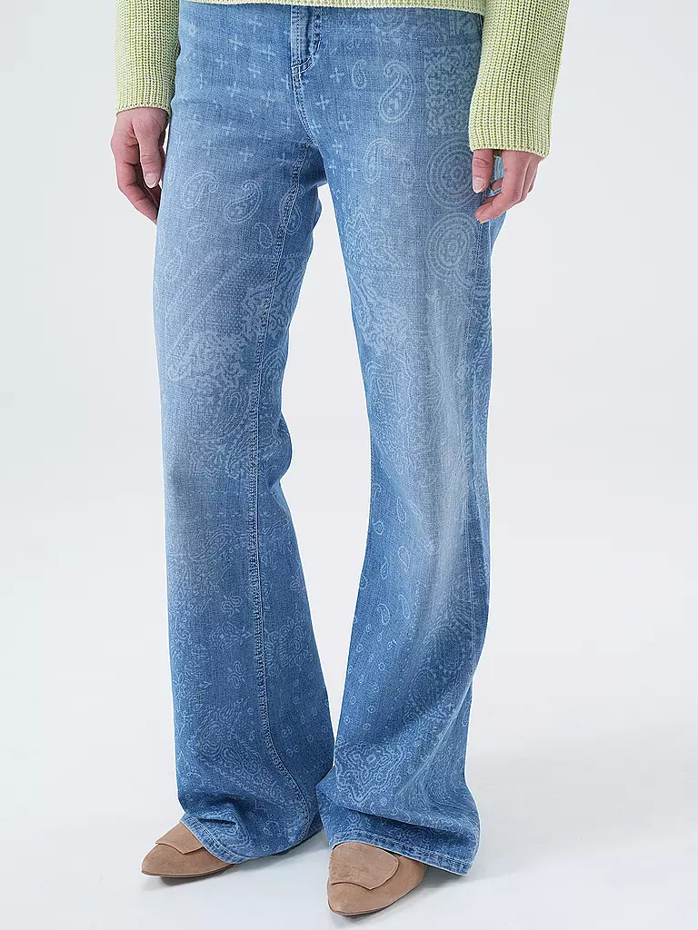 CAMBIO | Jeans Flared Fit FABIENNE | hellblau