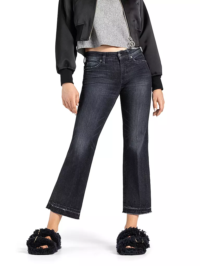 CAMBIO | Jeans Flared Fit FRANCESCA | schwarz