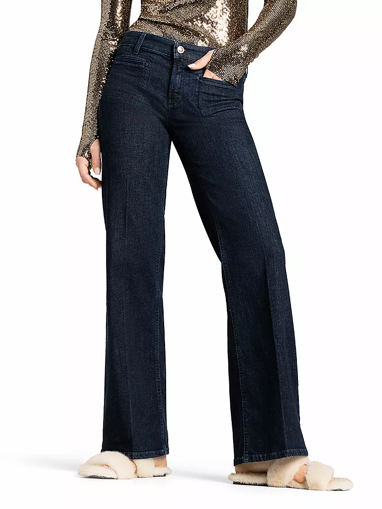CAMBIO | Jeans Flared Fit TESS | dunkelblau
