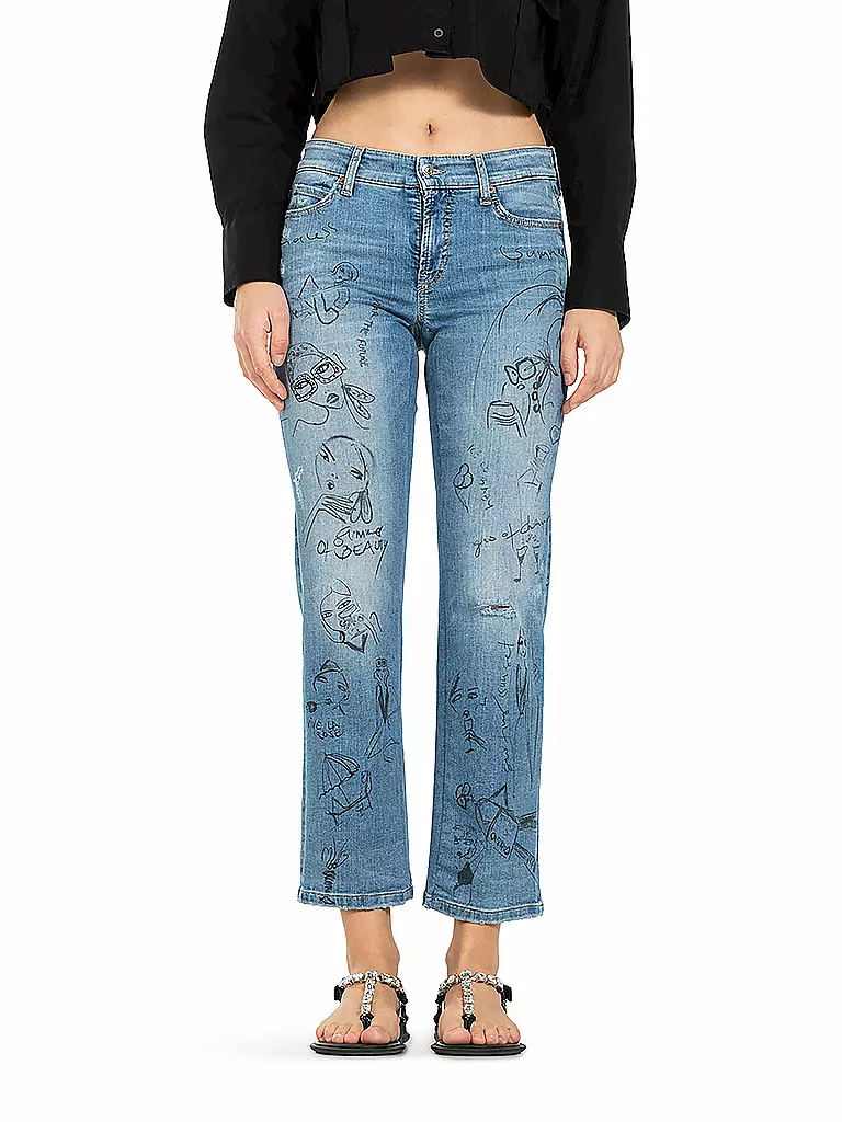 CAMBIO | Jeans Slim Fit 7/8 PARIS | blau