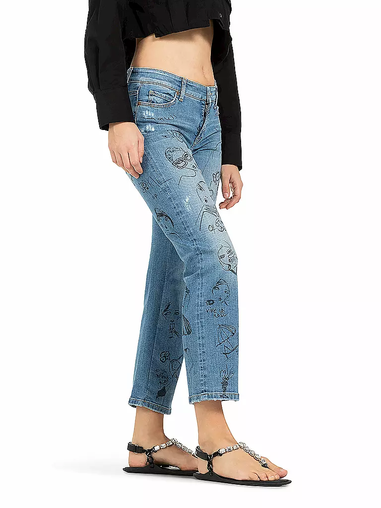 CAMBIO | Jeans Slim Fit 7/8 PARIS | blau