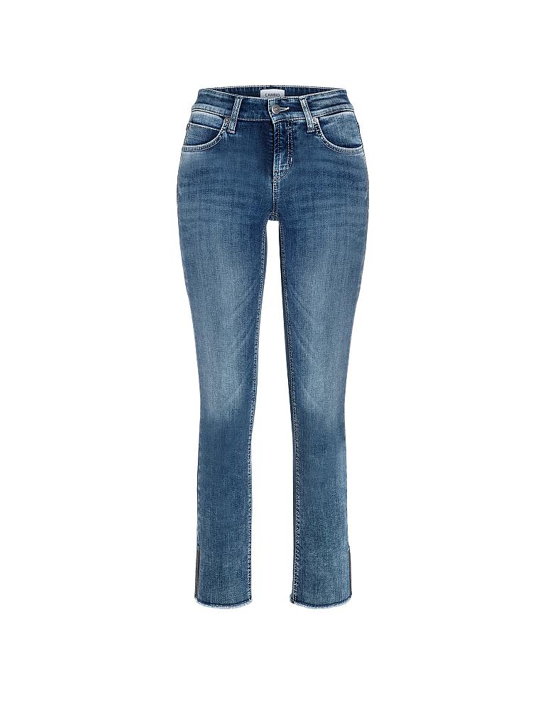 CAMBIO | Jeans Straight-Fit "Tess Short" 7/8 | blau