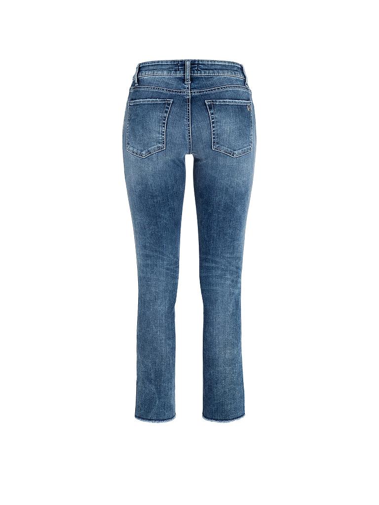 CAMBIO | Jeans Straight-Fit "Tess Short" 7/8 | blau