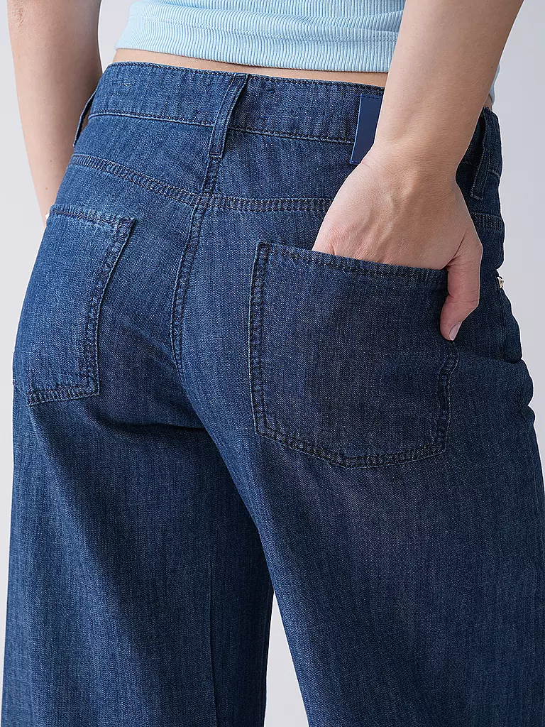 CAMBIO | Jeans Wide Fit PALAZZO CROPPED | dunkelblau